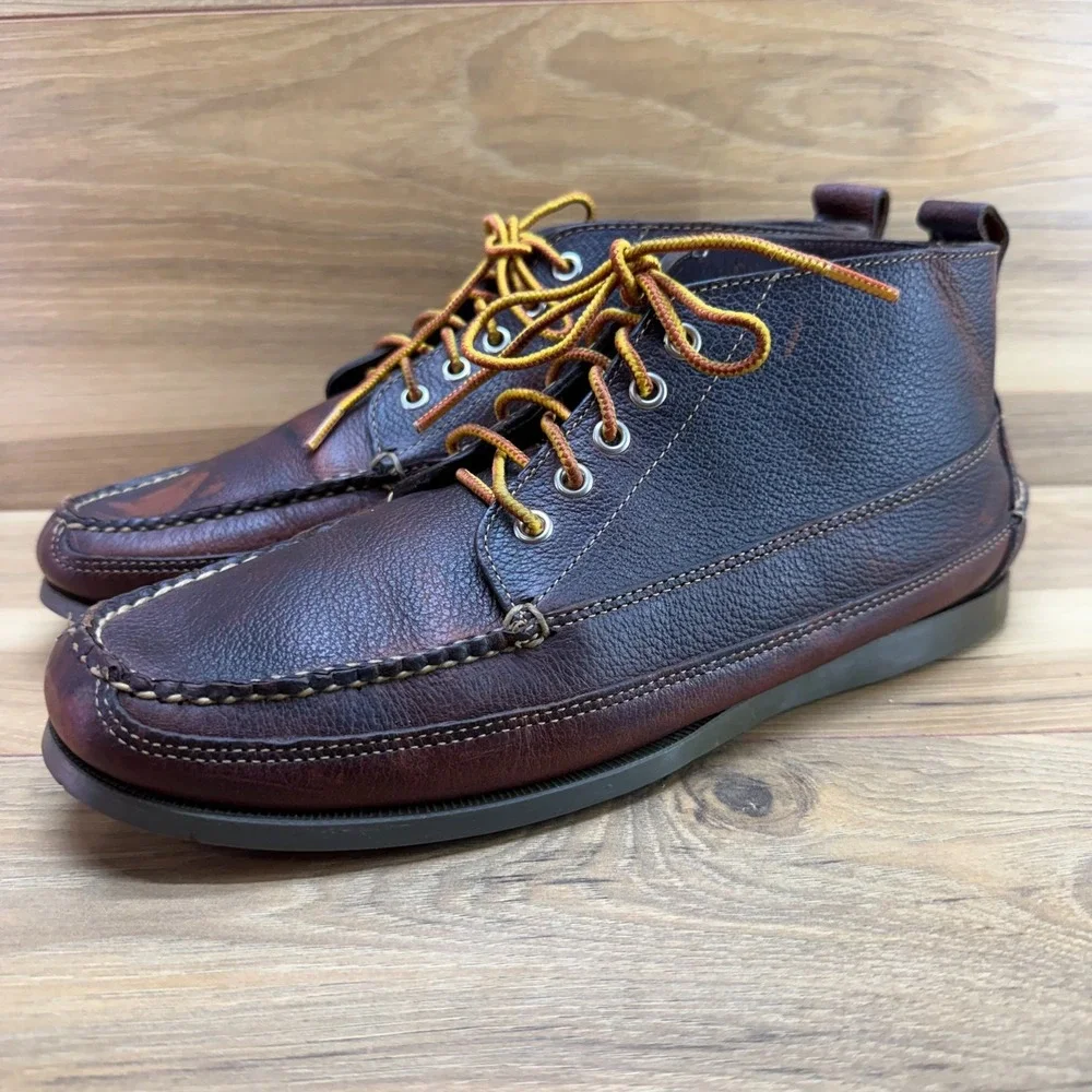 LL BEAN Jackman Moc Toe Chukka Boot Mens 11 D Handsewn Casual Outdoor Heritage